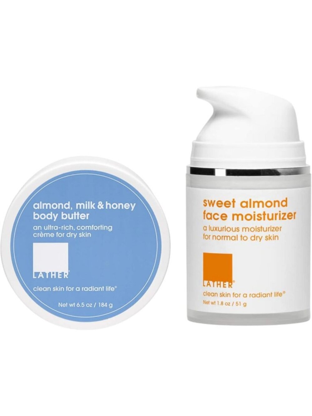 Nourishing Almond Milk & Honey Body Butter + Hydrating Sweet Almond Face Cream